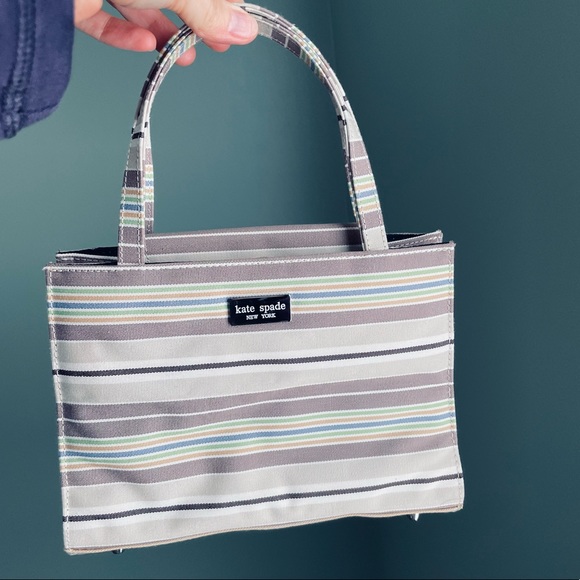 kate spade Handbags - Kate Spade vintage striped box purse 👜